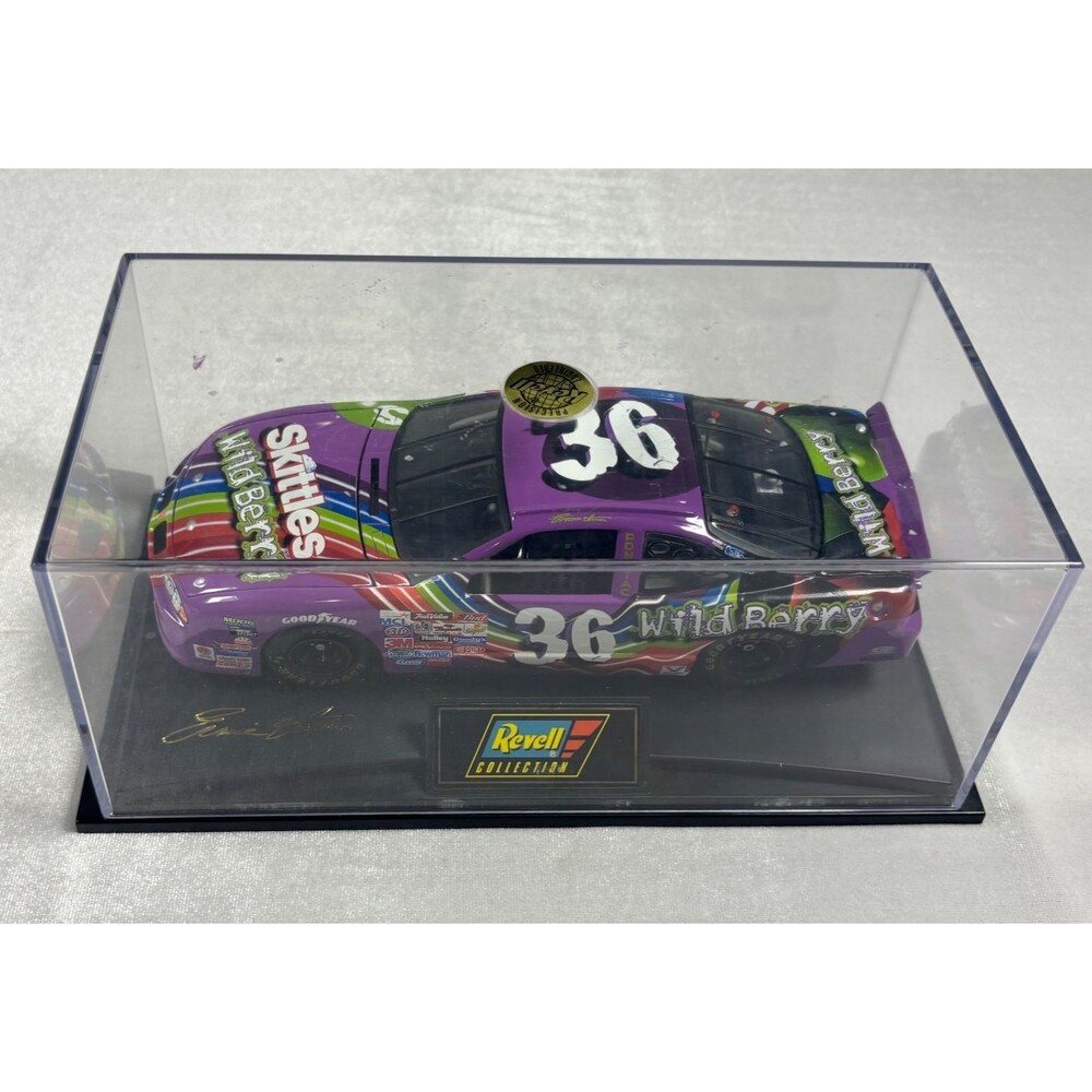 1998 Revell - Ernie Irvan #36 Skittles Wildberry 1:24 NASCAR Diecast COA